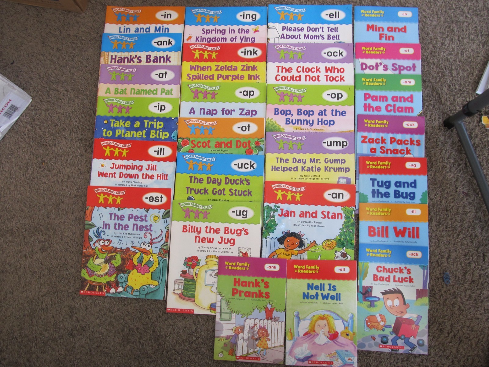 WORD FAMILY TALES AND WORD FAMILY READERS Set of 26 Scholastic