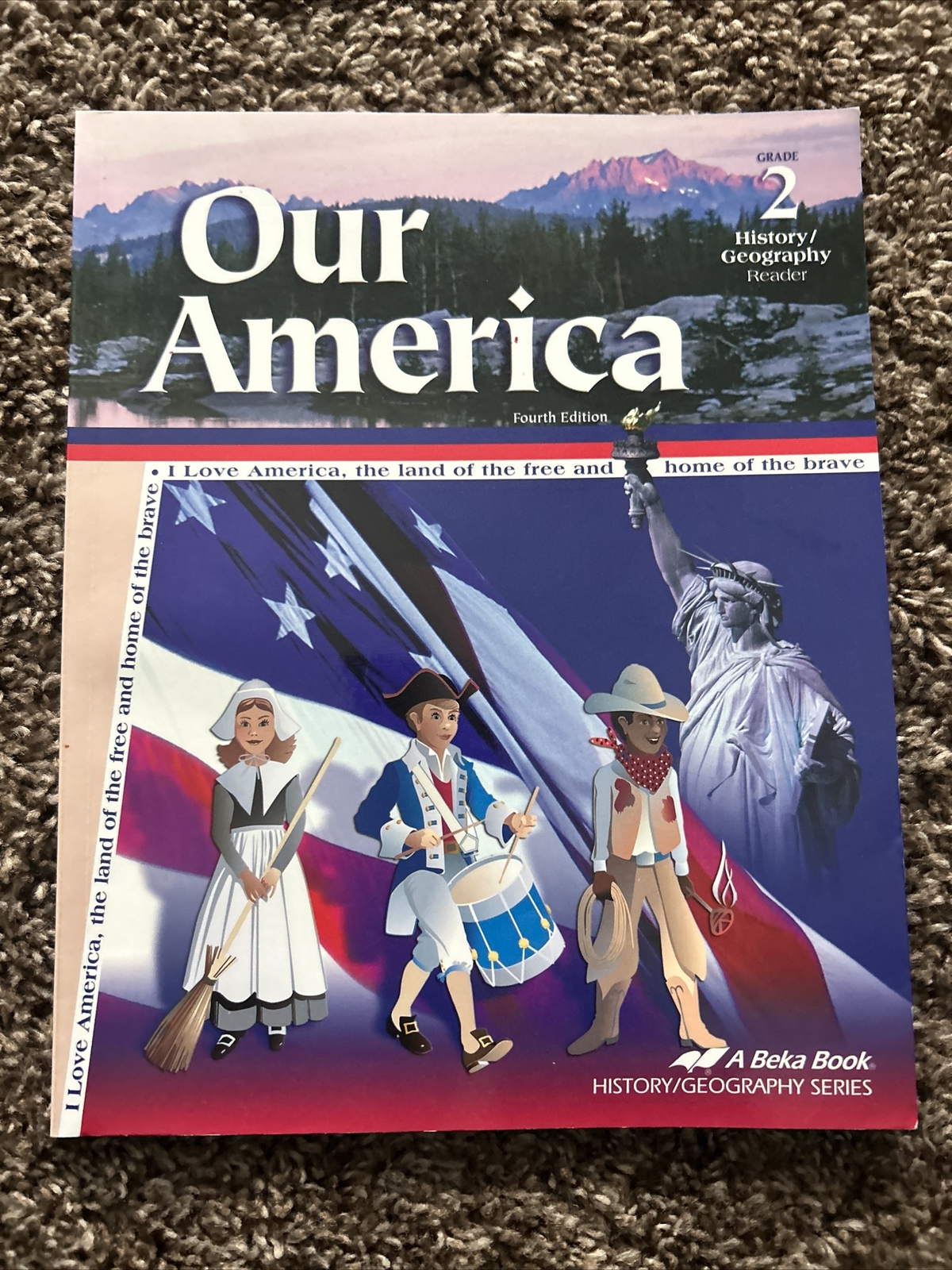 Abeka Our America Grade 2 History/Geography Fourth Edition Student Reader GOOD