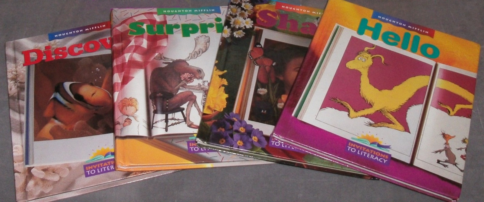 Houghton Mifflin Invitations To Literacy Elementary Grade 1 Textbook Set of 4