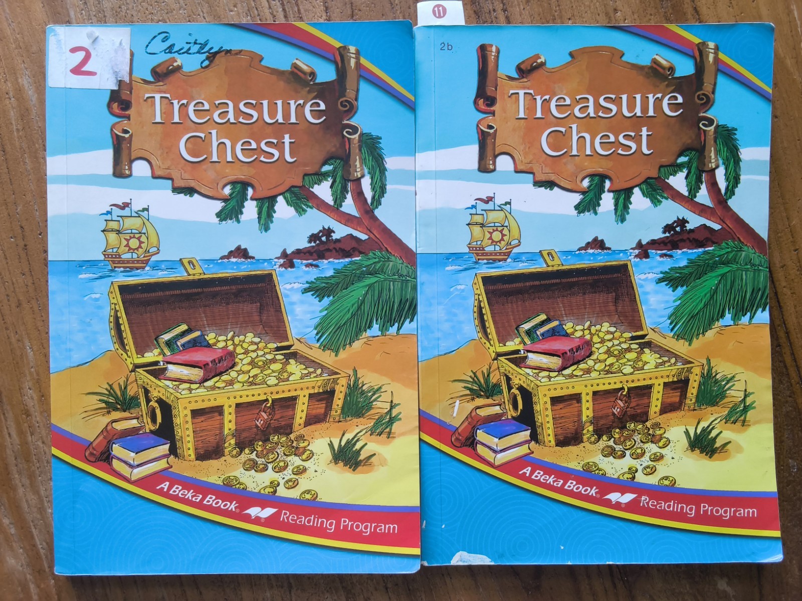 A Beka Abeka Reader Grade 2 lot of 2 Treasure Chest