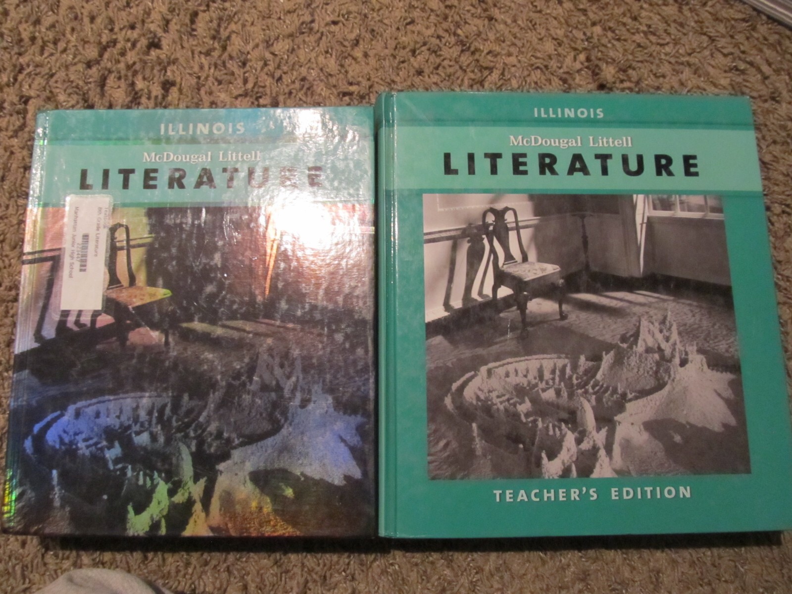 McDougal Littel LITERATURE 8th Grade 8 Student Textbook Teacher Edition SET 2008