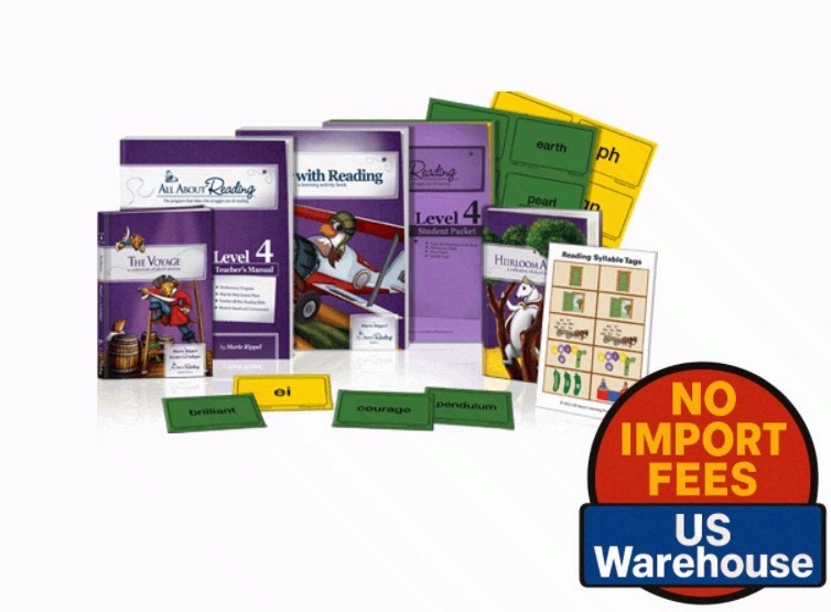 All About Reading Level 4 Materials Color Edition Homeschool Curriculum