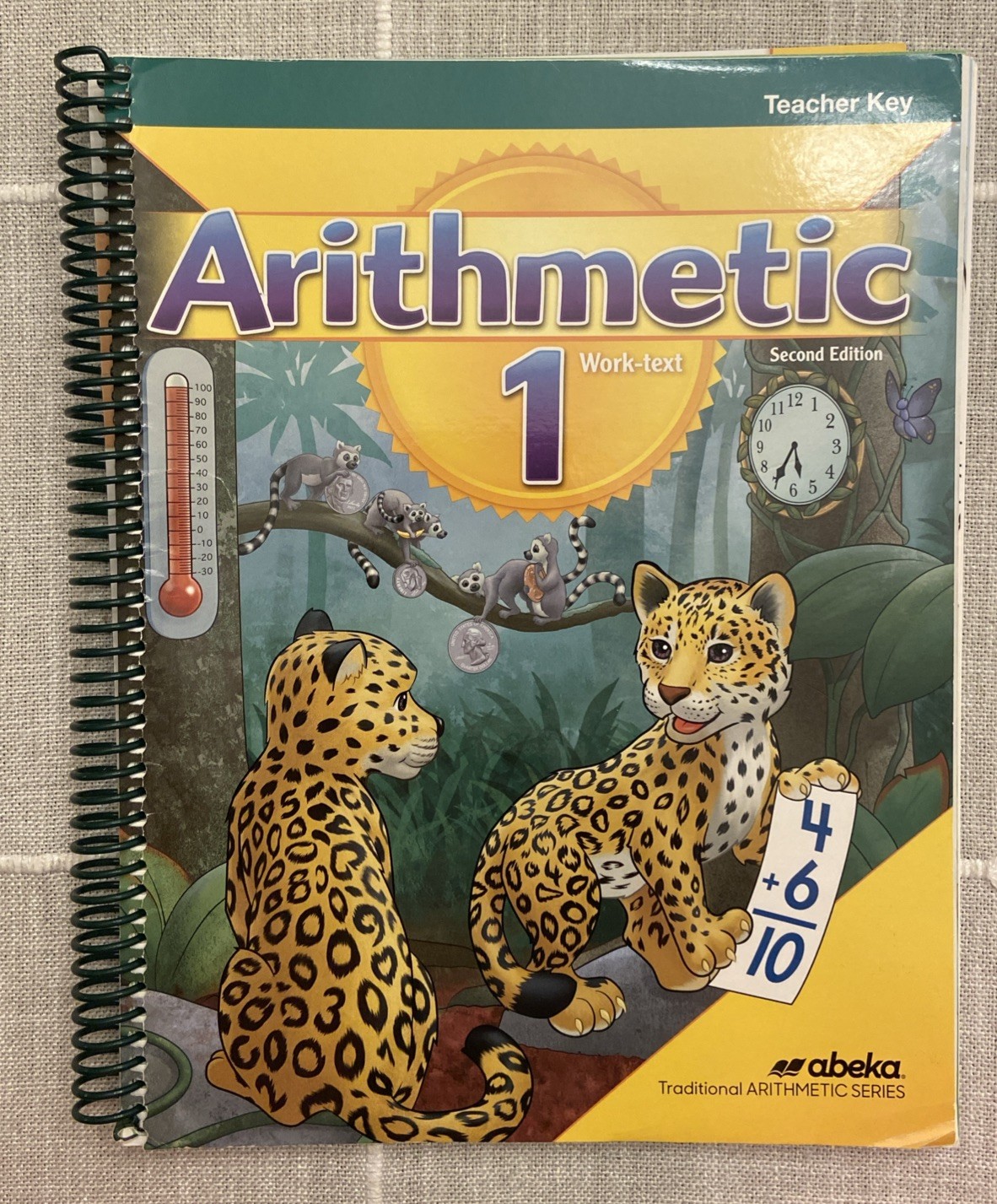VERY GOOD LOOK! Abeka Arithmetic 1 Work-Text Teacher Key 2nd ed worktext key