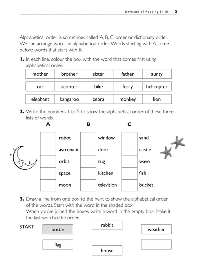 Excel Basic Skills – Reading and Comprehension Years 1 – 2