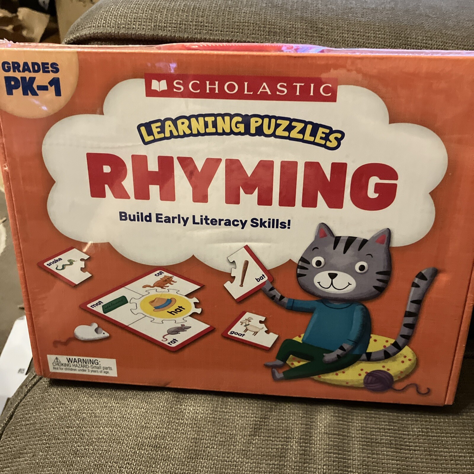 Scholastic Learning Puzzles Rhyming PreK-1 NIB