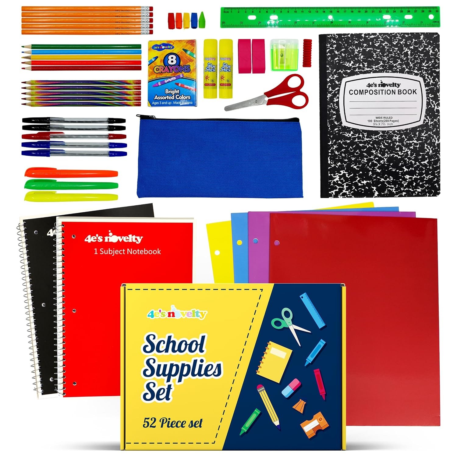 Back to School Supplies Kit for K1-8 Kids School Supplies Box School Supply