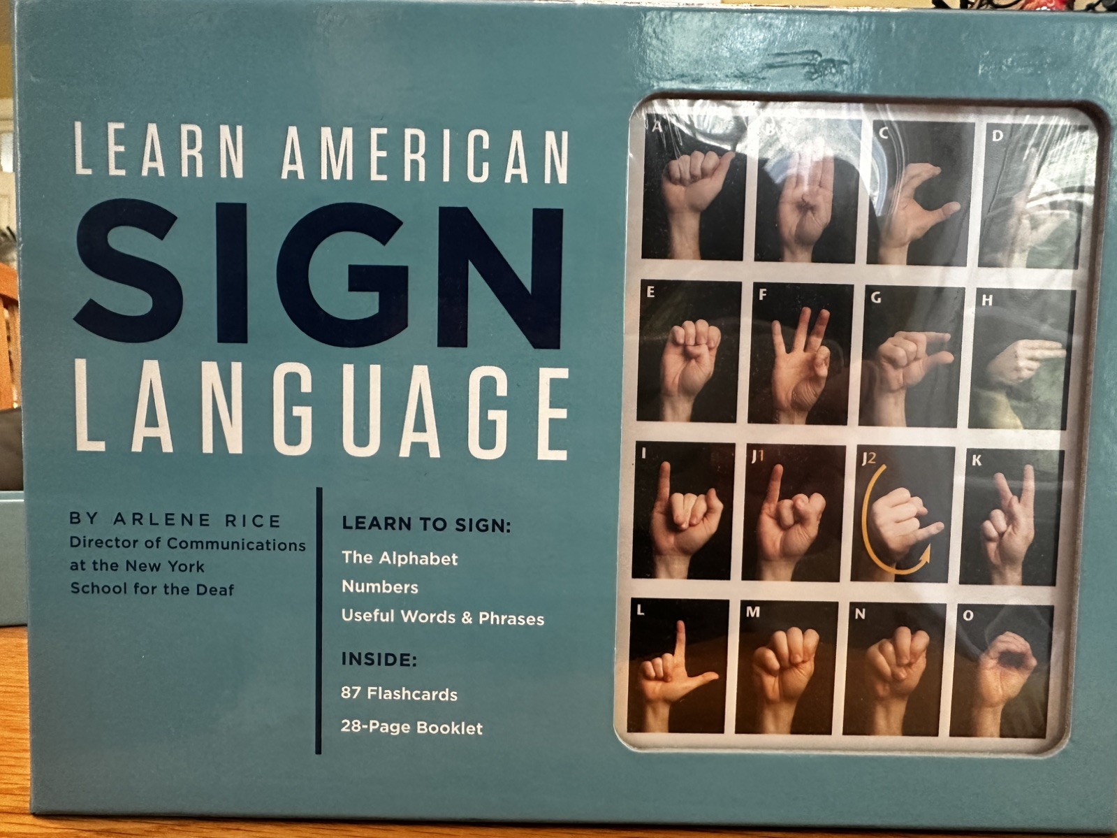 NEW Learn American Sign Language By Arlene Rice/alphabets/numbers/words- phrases