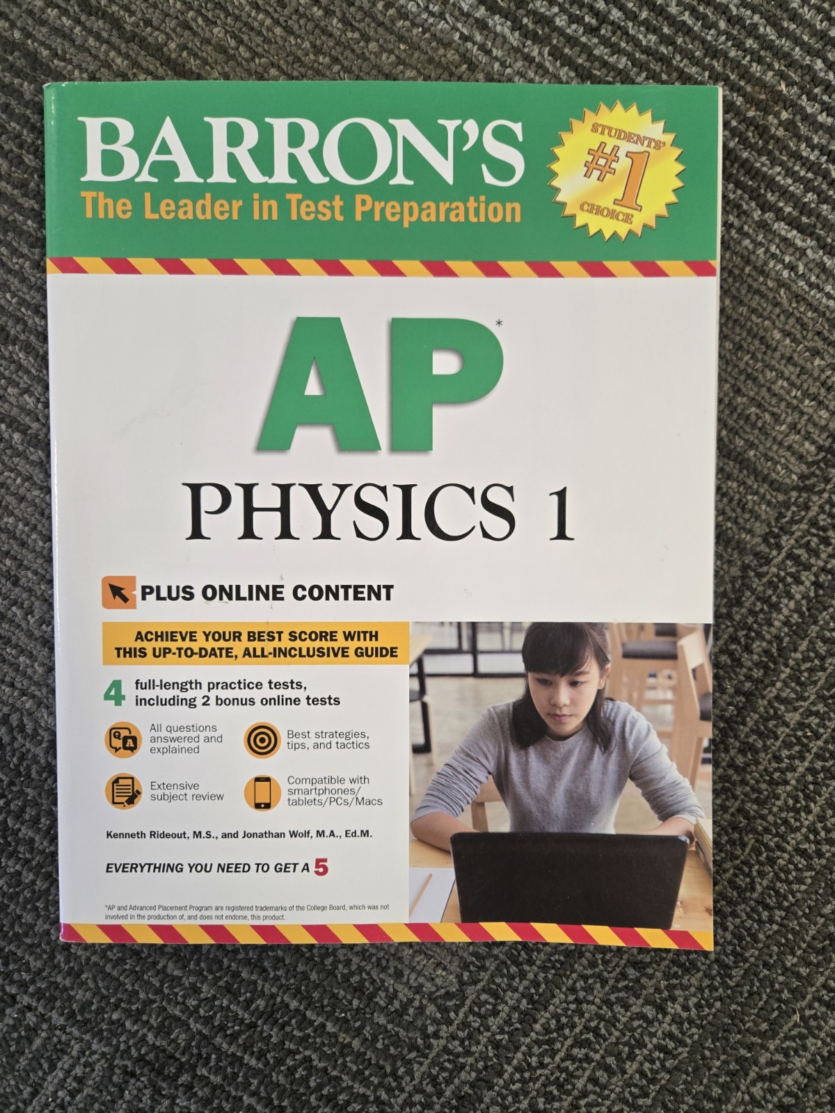AP Physics 1 with Online Tests (Barron’s AP Physics 1 and 2) – Softcover