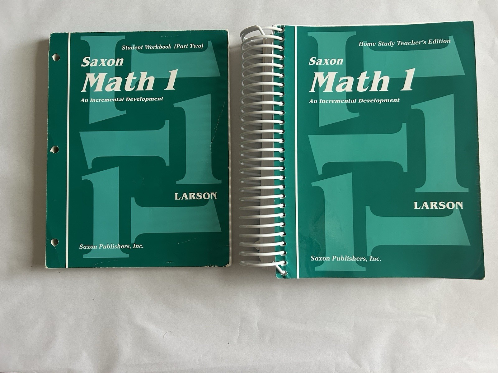 Saxon Math 1 Student Workbook (Part Two) & Home Study Teachers Edition Book