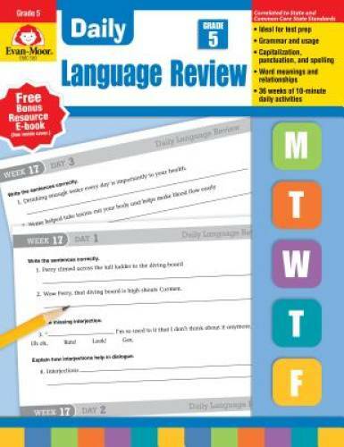 Daily Language Review, Grade 5 Common Core Edition – Paperback – GOOD