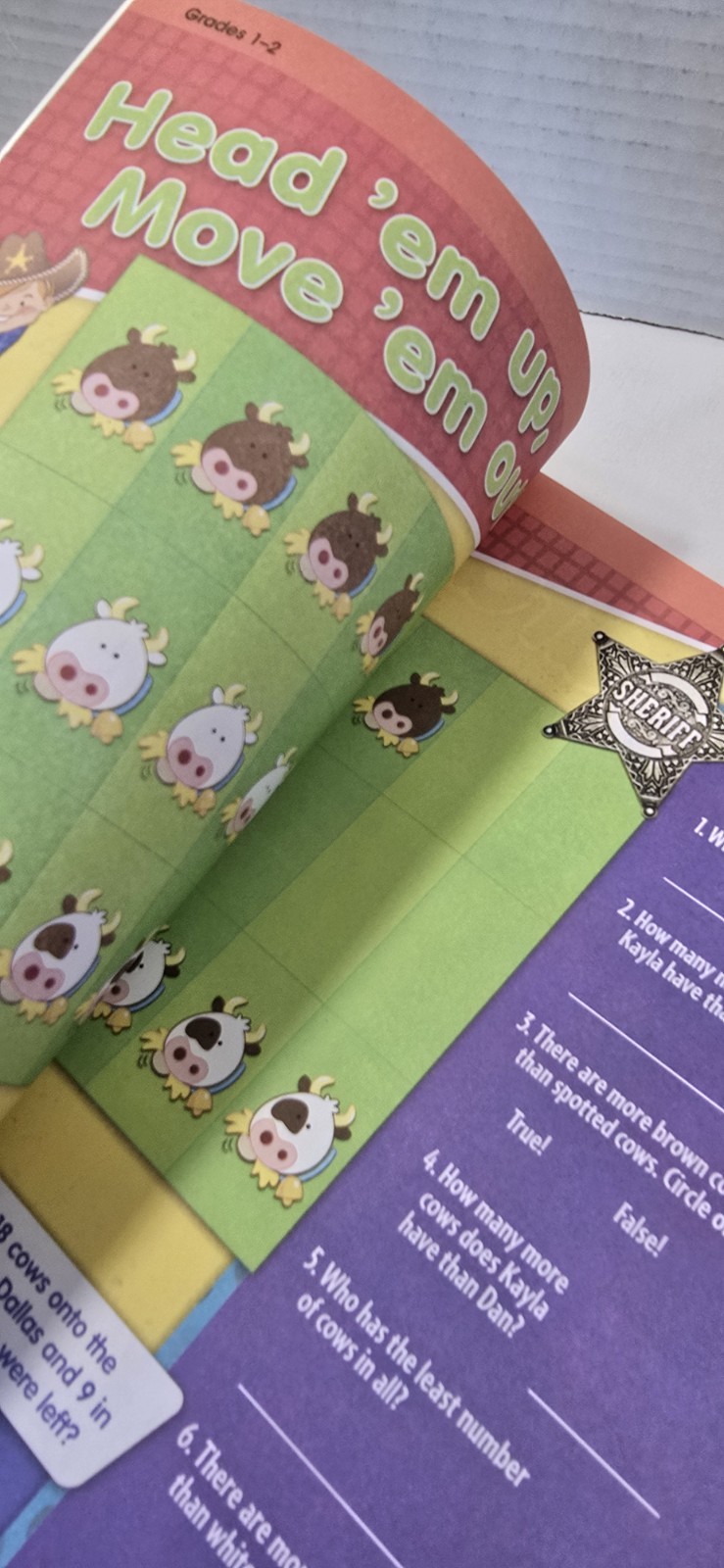 2 Learning Activity Workbooks-Grades 1-2 Home School Math +LangArts- Clever NEW