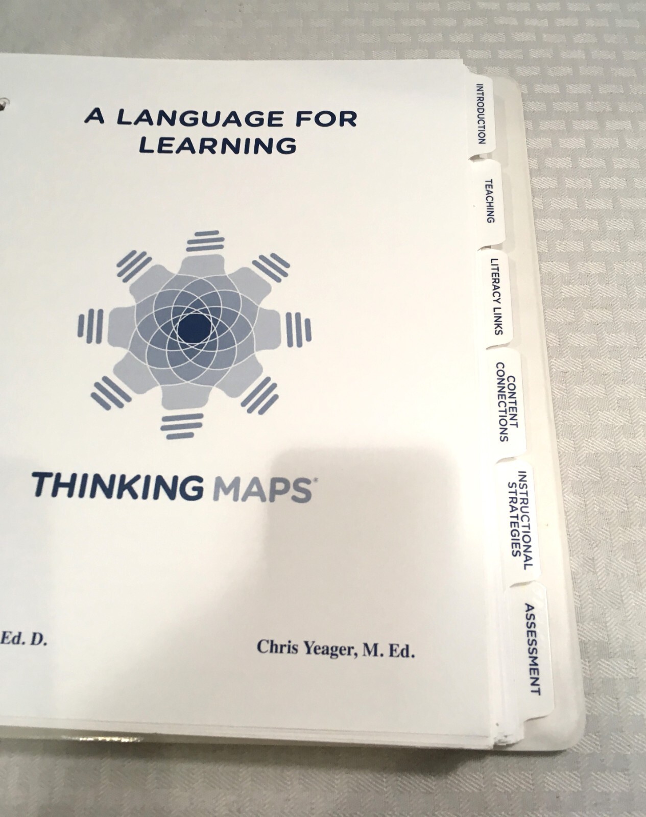 A LANGUAGE FOR LEARNING / THINKING MAPS / 3 RING BINDER / INCLUDES 8 POSTERS