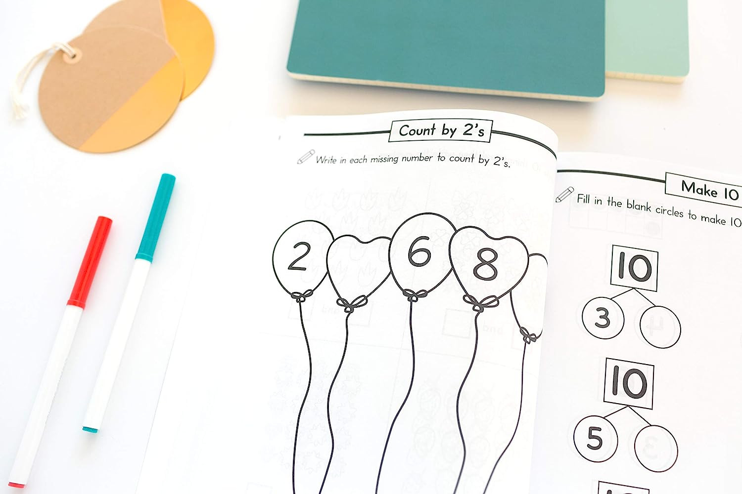 Kindergarten Math Workbook: Kindergarten and 1St Grade Workbook Age 5-7 | Homesc