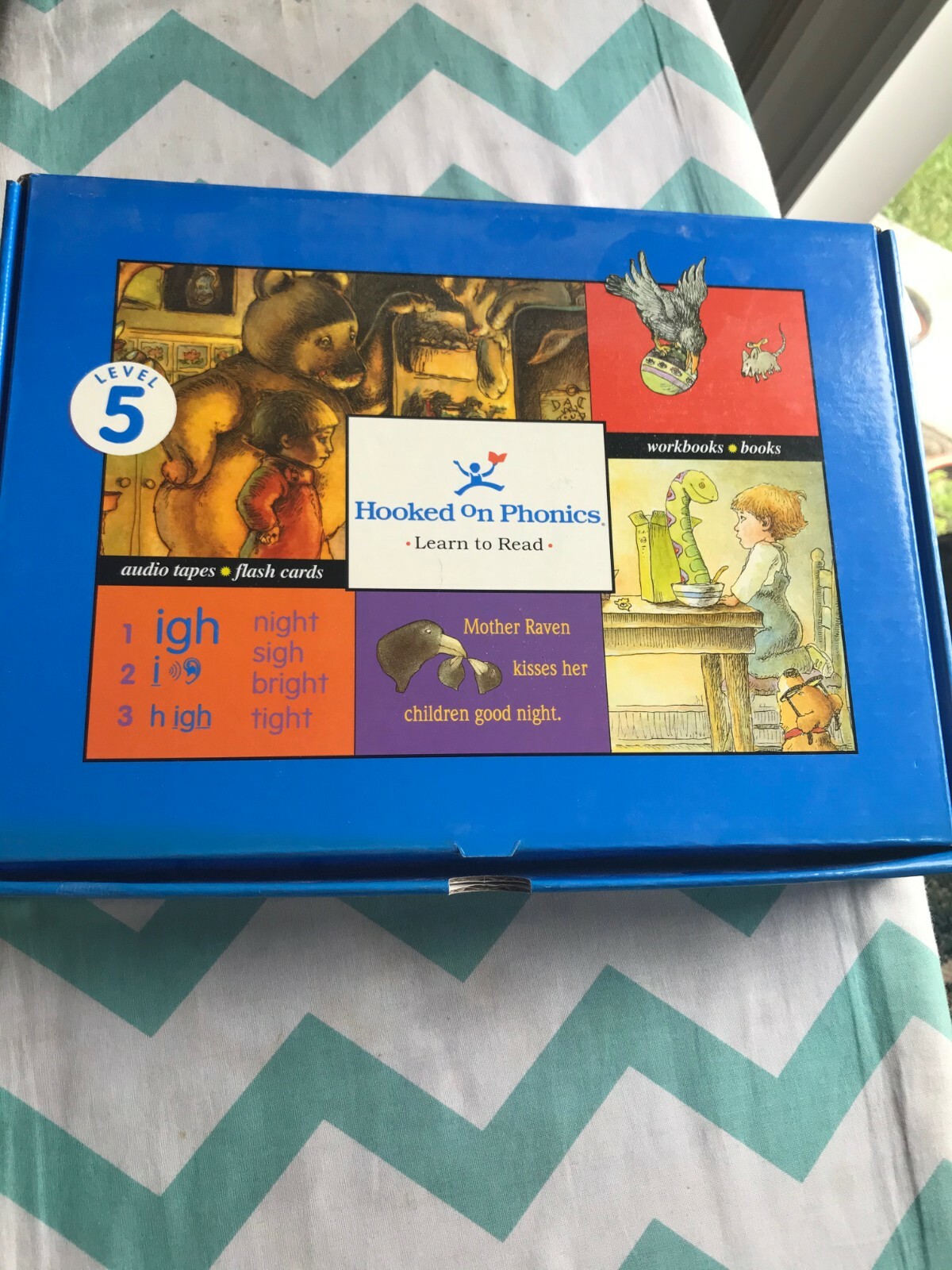 OpenBox Hooked On Phonics Learn to Read Level 5 Cassette Tapes Flash Cards Books