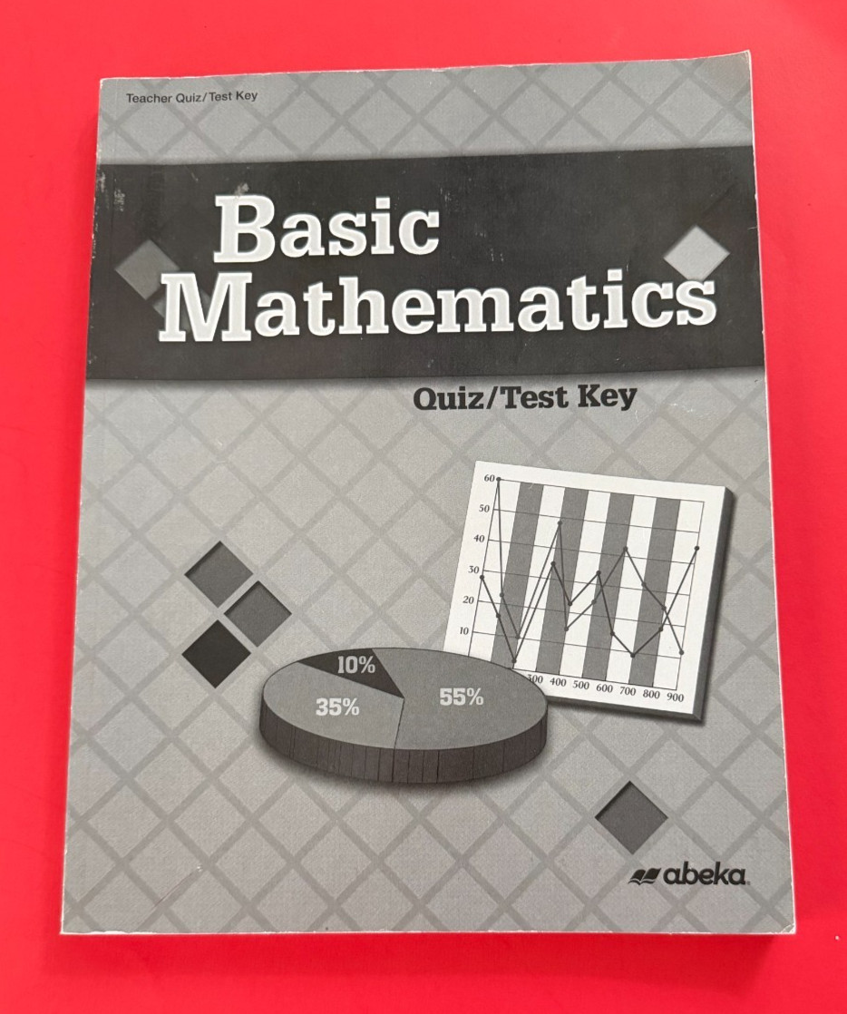 Abeka Basic Mathematics Student Quiz/Test Book + Teacher Quiz/Test Key 2019