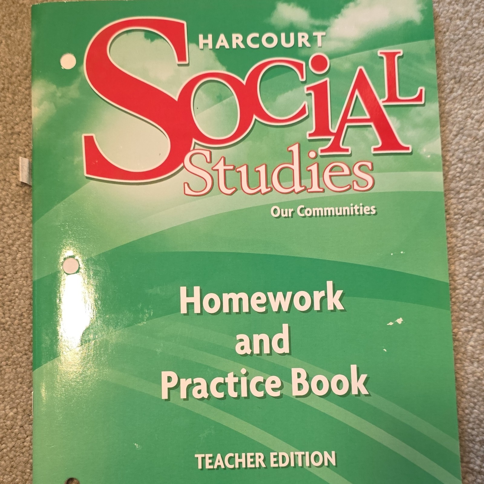 Harcourt School Publishers Social Studies Teacher’s Edition Book Elementary