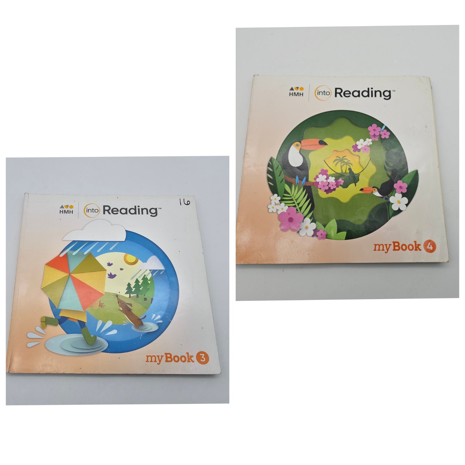HMH Into Reading Grade 2 Practice Workbook Set My Book 3 & 4 2020 Home Schooling