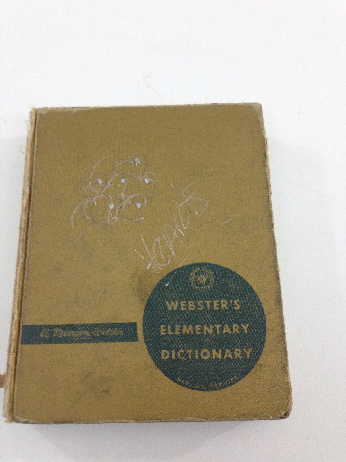 Webster’s Elementary Dictionary (Hardcover, 1956)