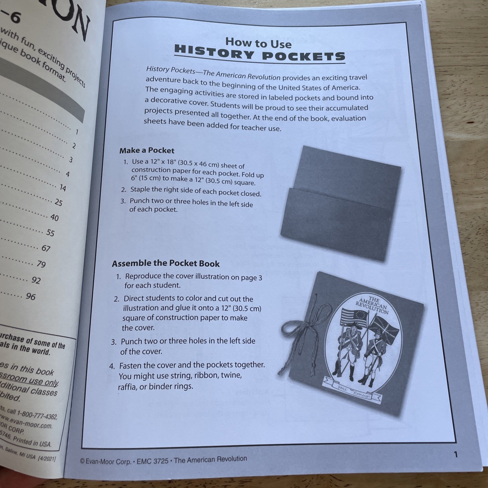 American Revolution Homeschool Study Kit: History Pocket, Flash Cards, See desc
