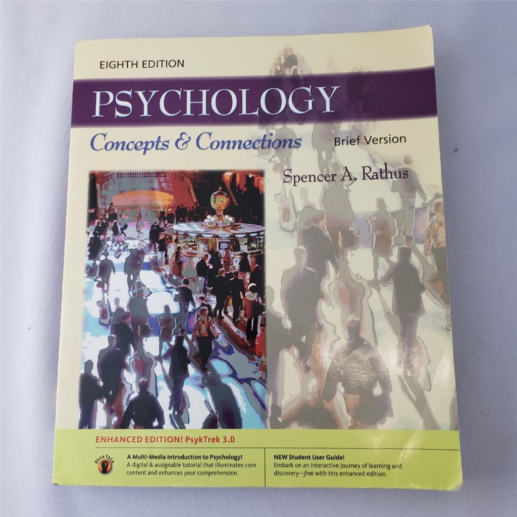 = Psychology Concepts & Connections 8th Edition Psyktrek 3.0 Book Brief Version