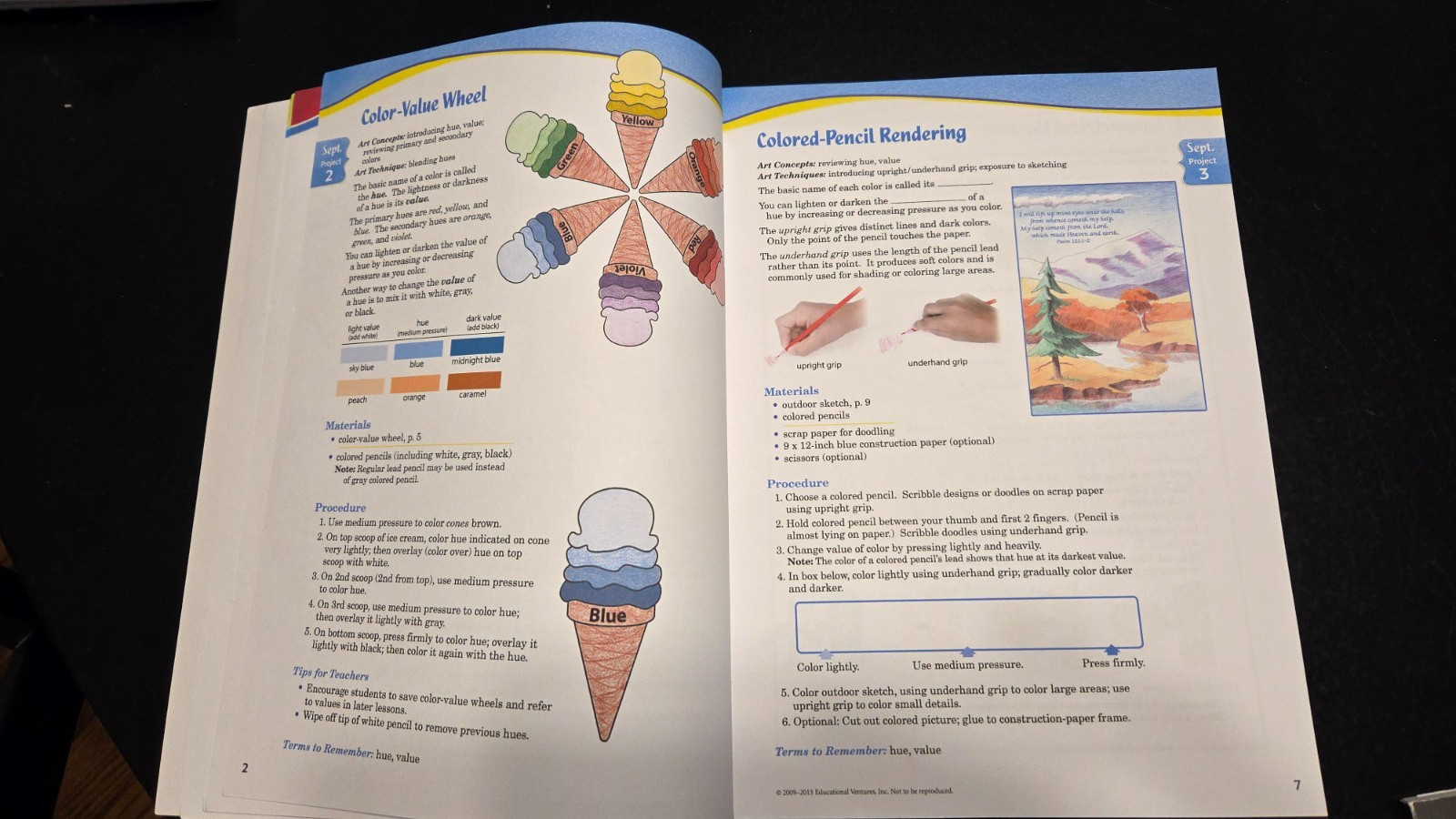 Abeka Art Projects B Student Workbook (3rd Edition) 5th Grade *Missing Pages 3-6