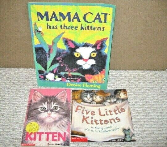 Mixed Lot of 3 NEW CAT/KITTEN Themed Children’s Books
