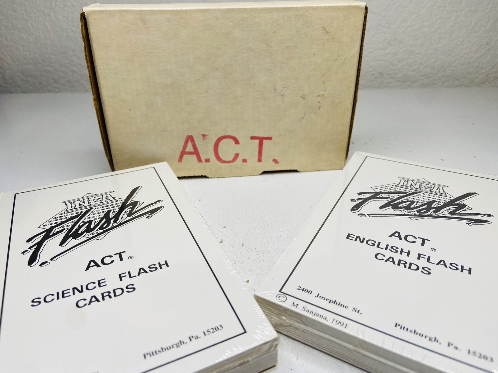 In-A-Flash – Science & Math Flash Cards – ACT/SAT – 1991