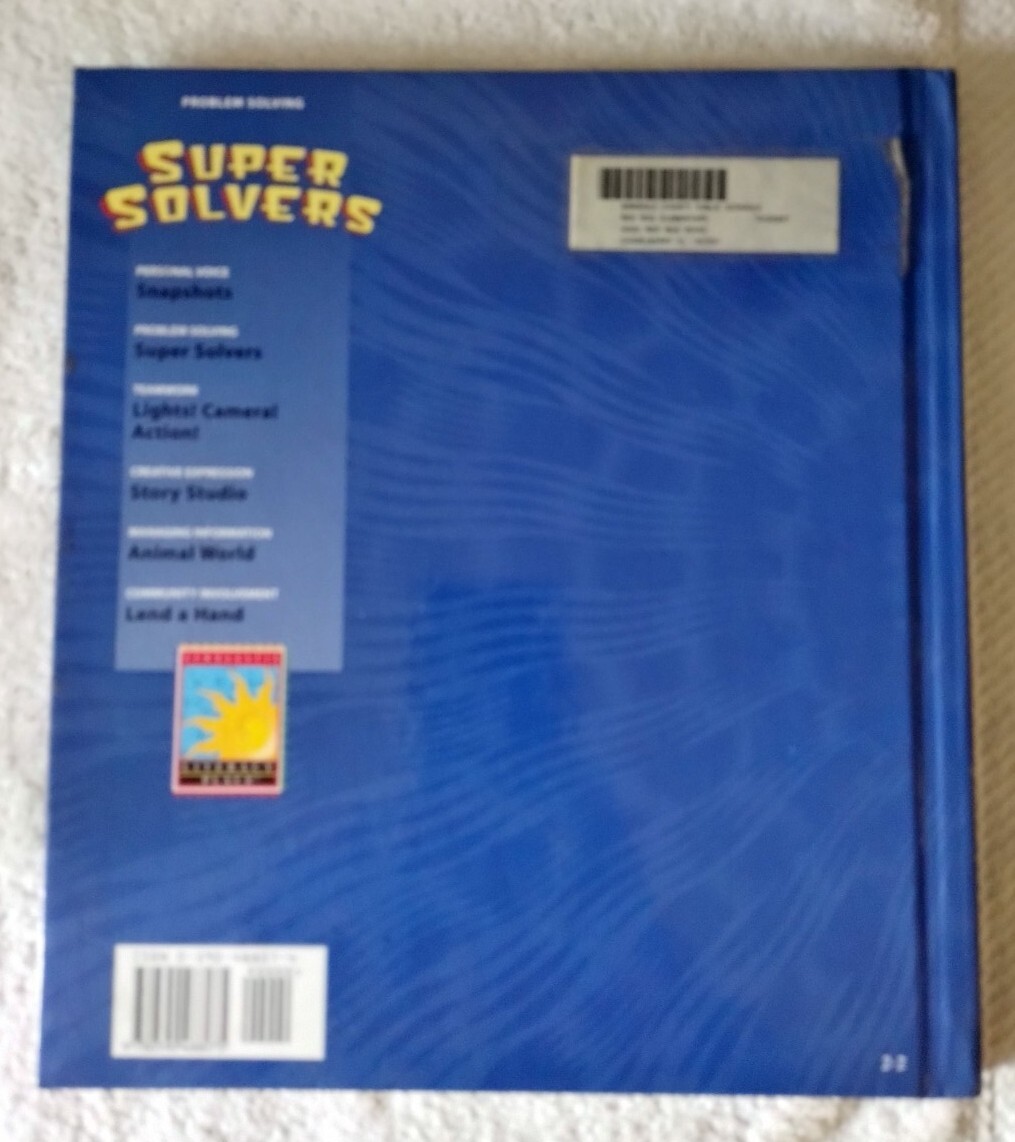 LITERACY SOURCEBOOK SUPER SOLVERS SCHOLASTIC HARD COVER