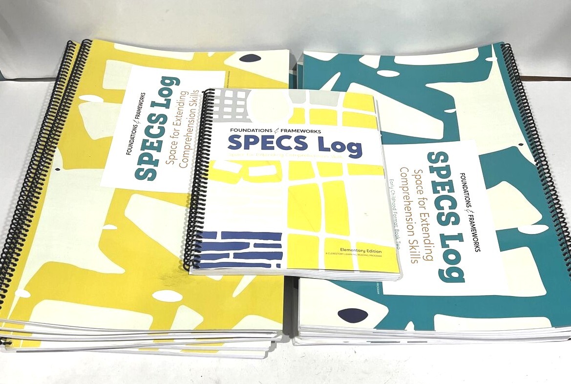 Foundations & Frameworks Specs Log Book 1 (7), Book 2 (5), & Elementary Edition