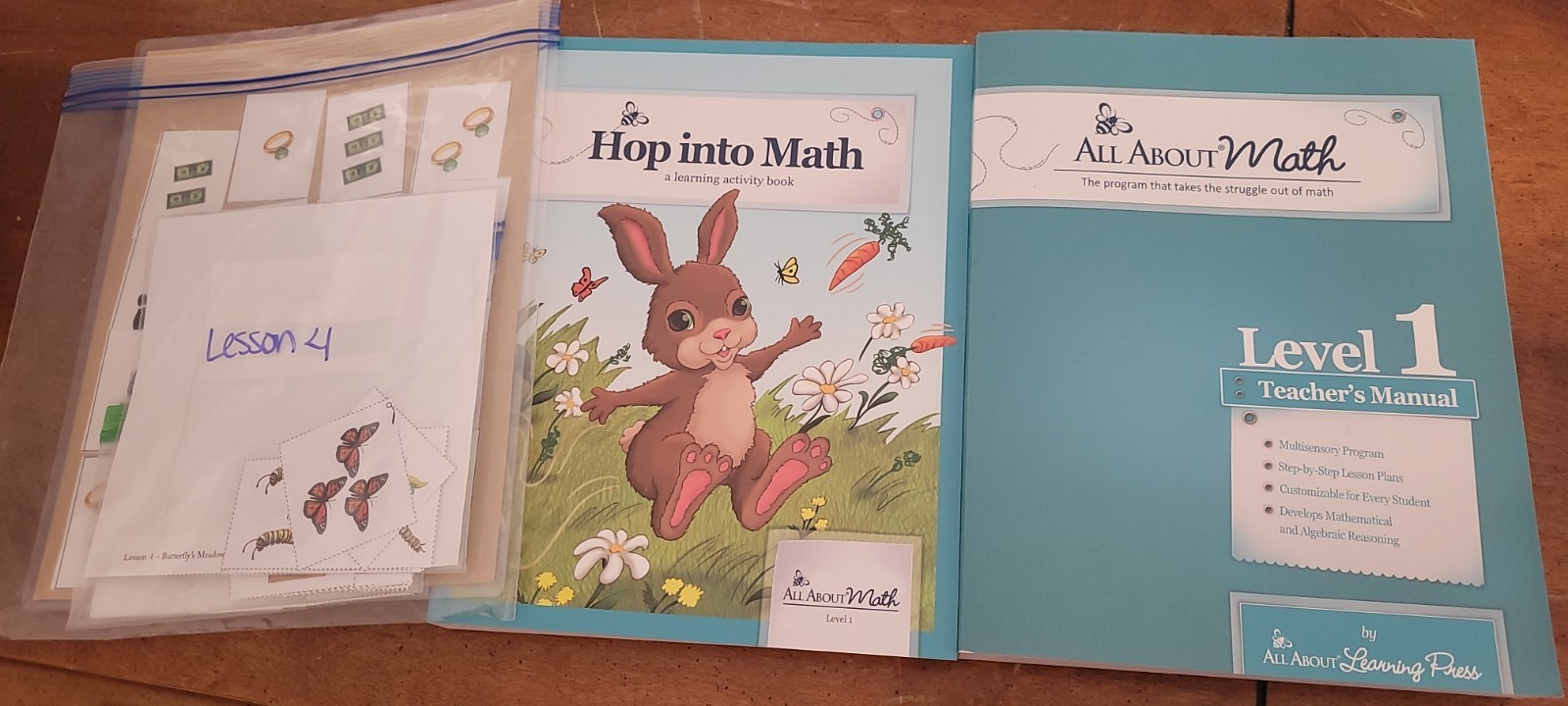 All About Math Levels 1 &2 Plus Manipulative Kit Homeschool Curriculum