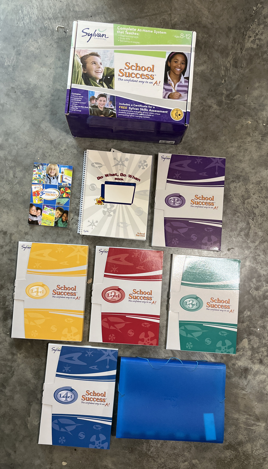 Sylvan Learning School Success Ages 8-12 Complete at Home System Level 1,2,3&4