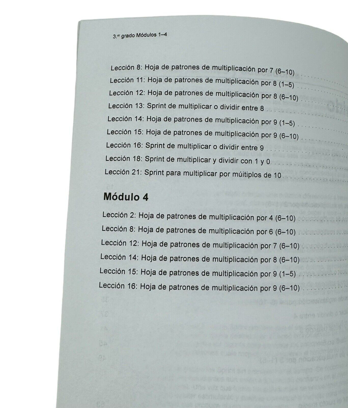 Spanish Eureka Math Practice Workbook Grade 3 Fluency Modules 1-4 by Great Minds