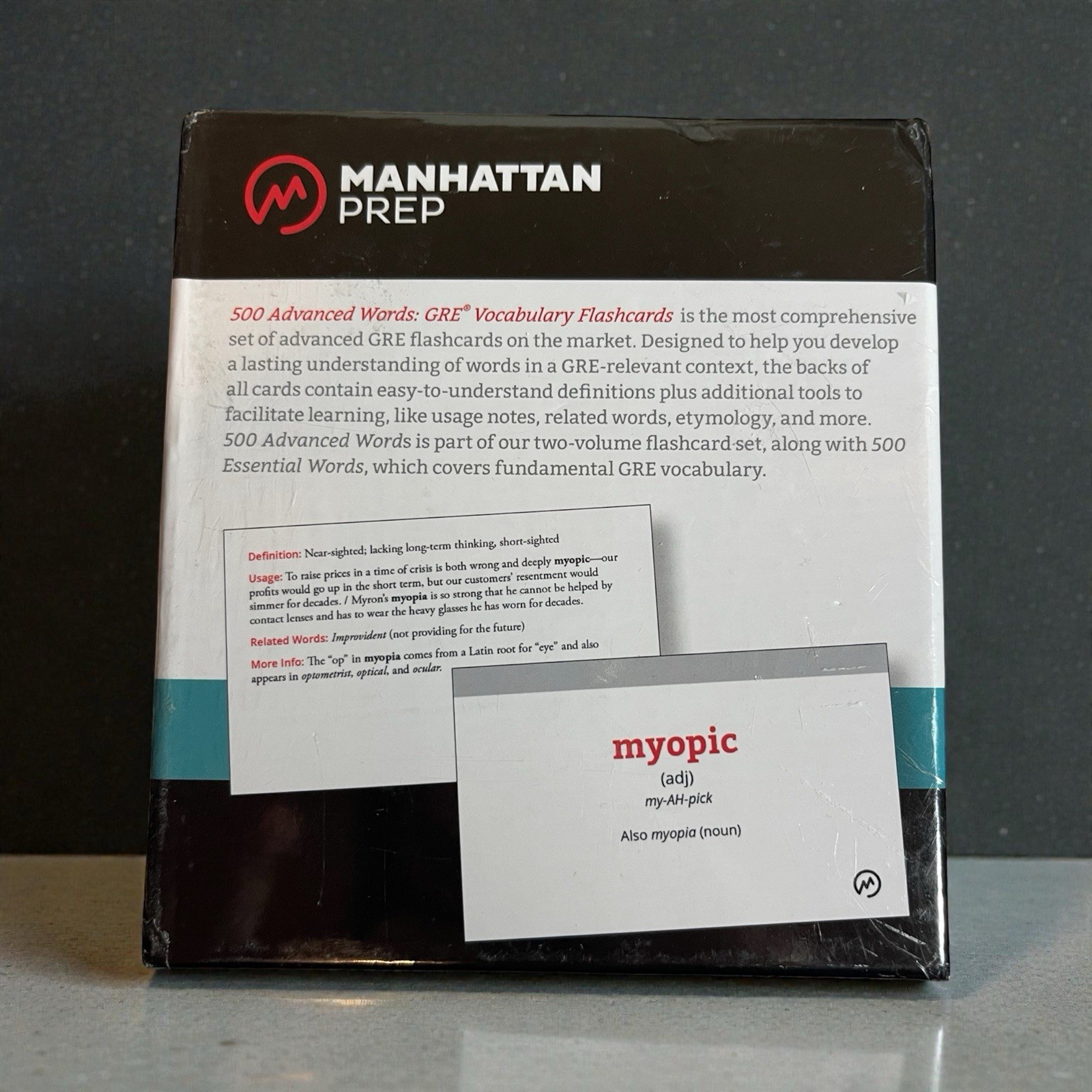 SEALED 500 Advanced Words: GRE Vocabulary Flashcards Manhattan Prep GRE Prep