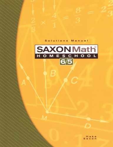 Saxon Math 6/5: Homeschool- – Paperback, by Stephen Hake; John – Acceptable p