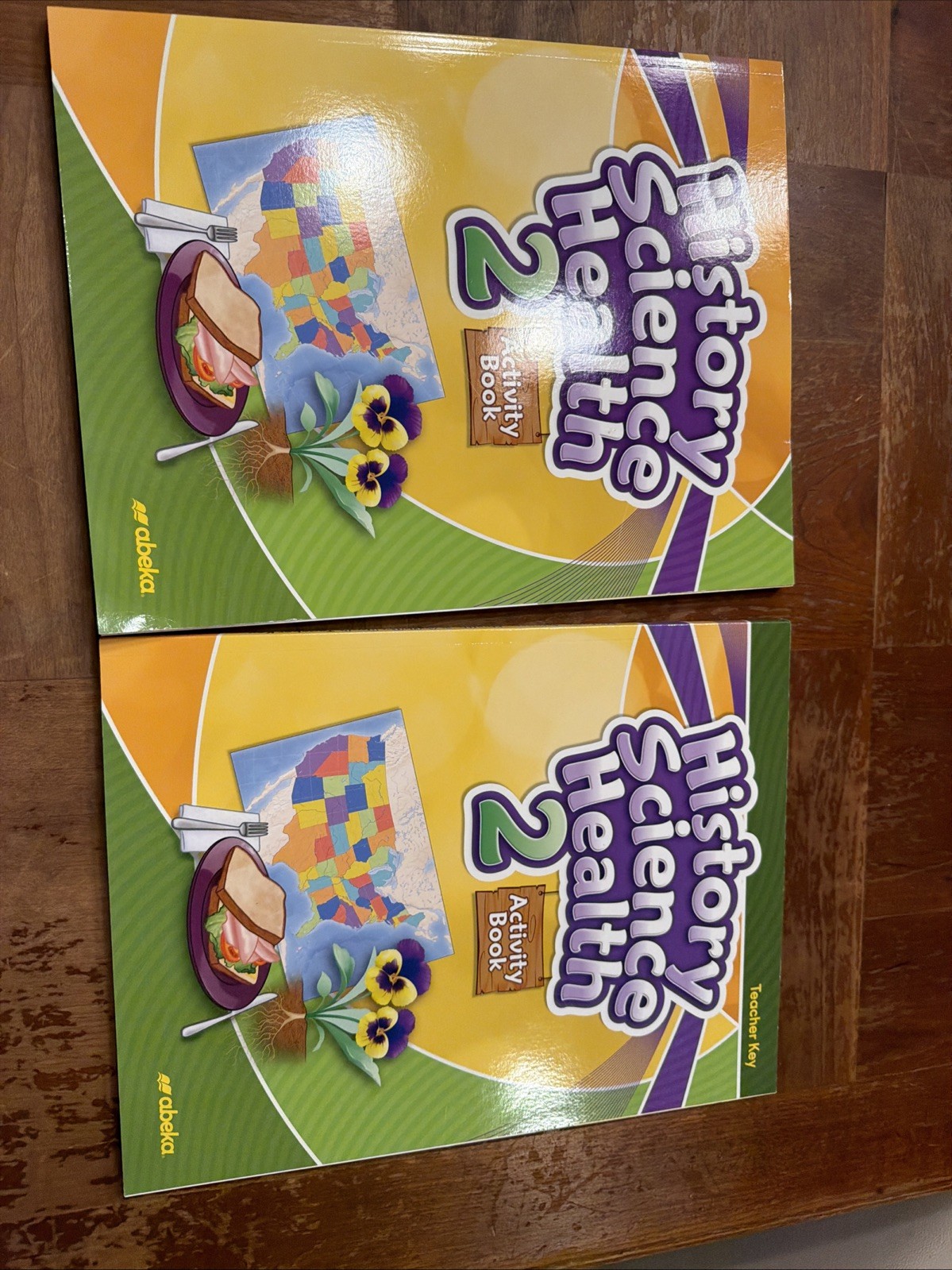 Abeka 2nd Grade History Science Health Activity Book And Teacher Key NEW