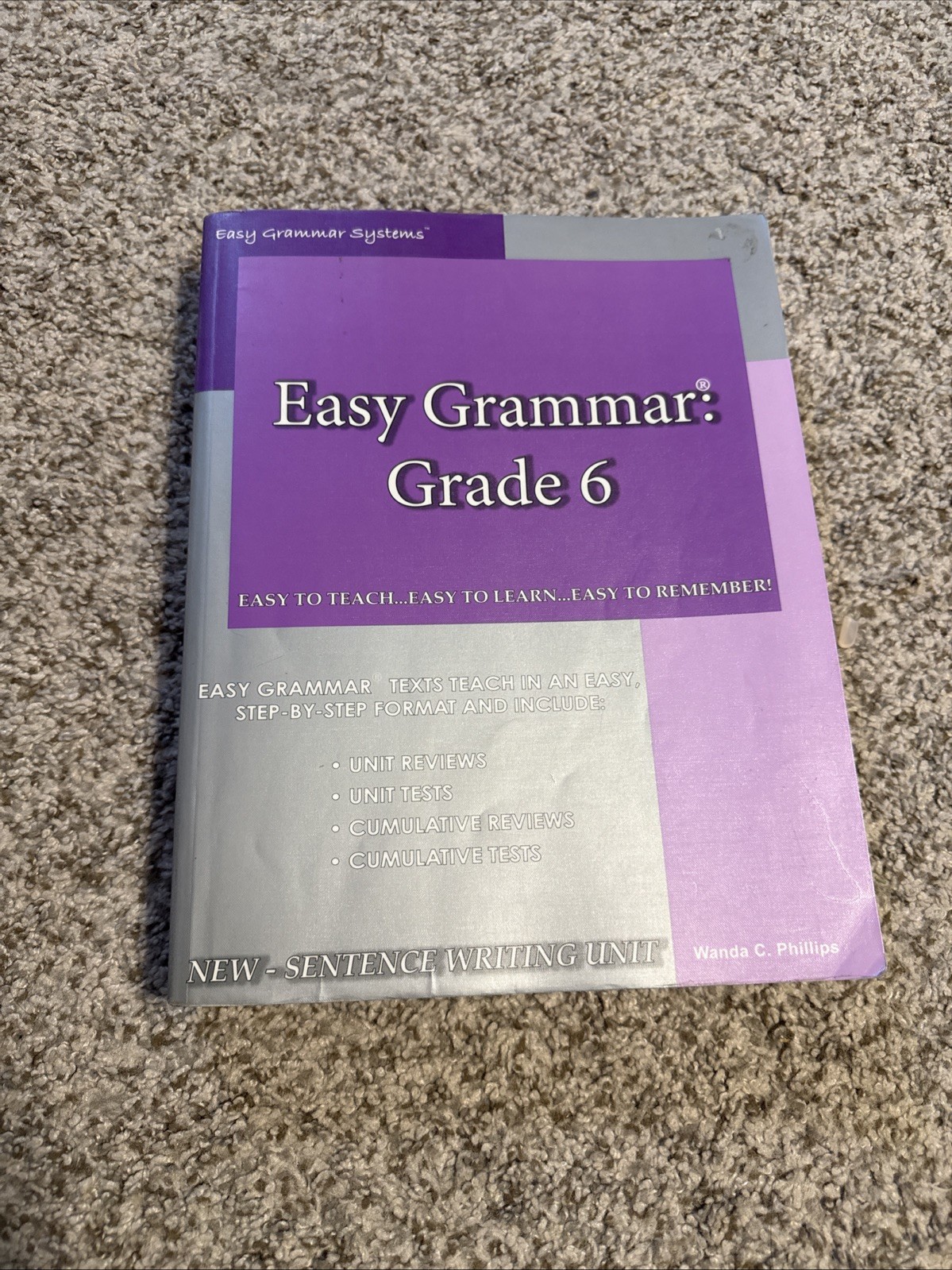 Easy Grammar Grade 6 Teacher’s Edition w/ student pages, tests, & key