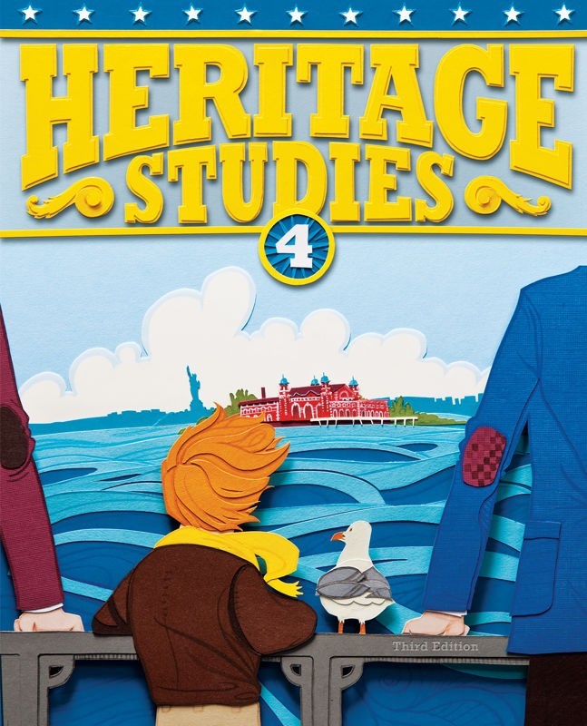 BJU Bob Jones 4th grade Heritage Studies 4 Student Text Textbook 3rd Edition