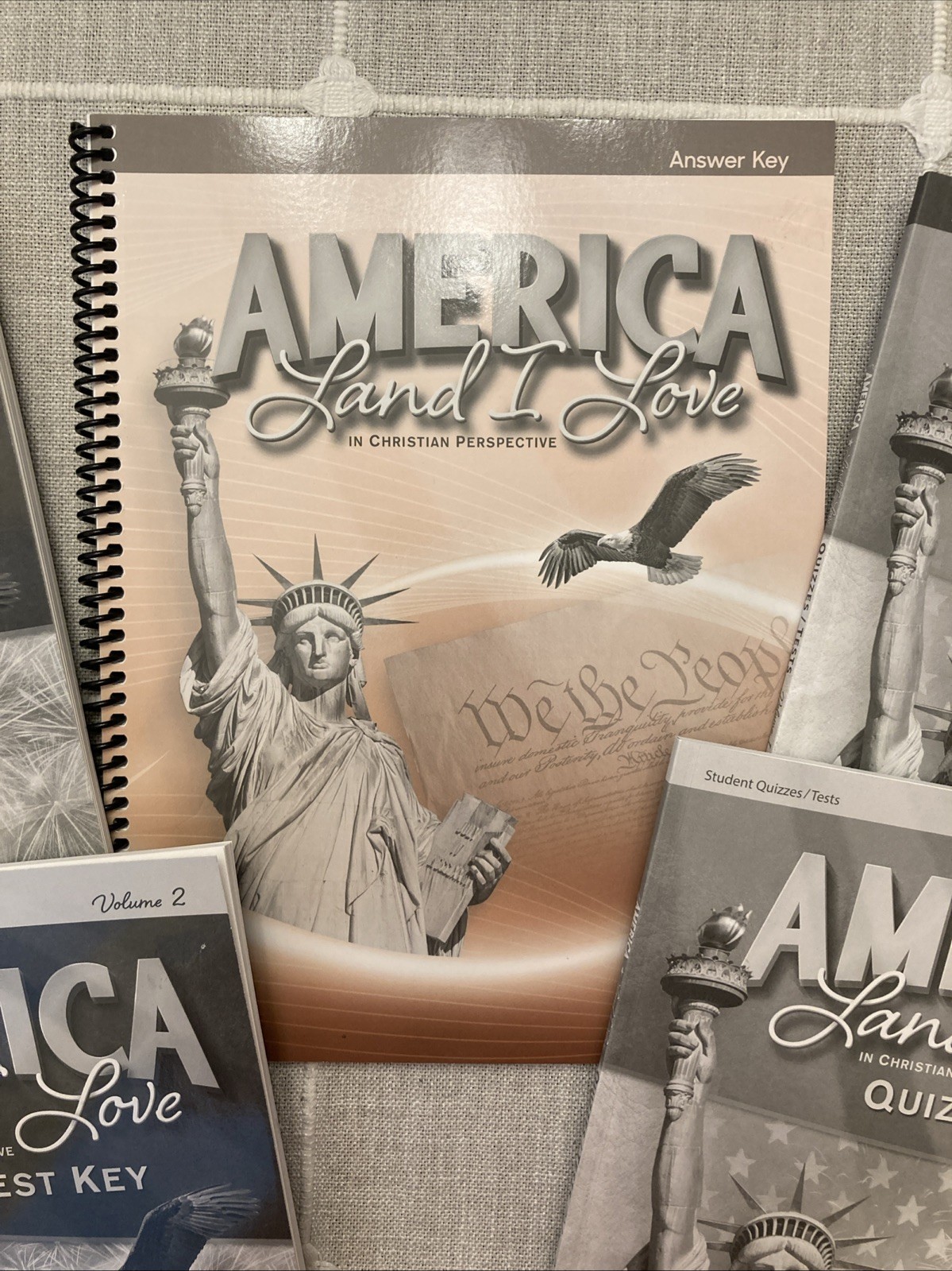 Lot 5 BOOKS Abeka AMERICA LAND I LOVE 8th Grade History Quizzes/ Tests + 3 Keys