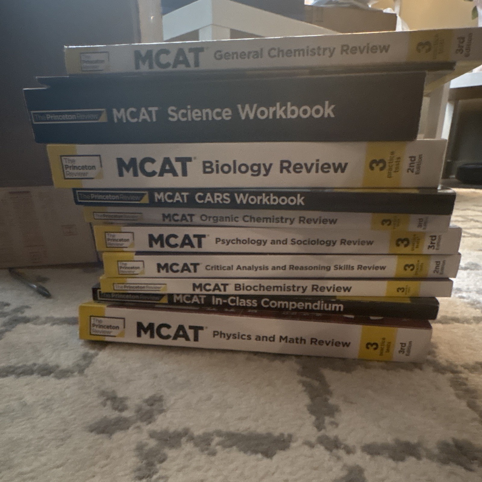 The Princeton Review MCAT Test Prep Books Set 2020