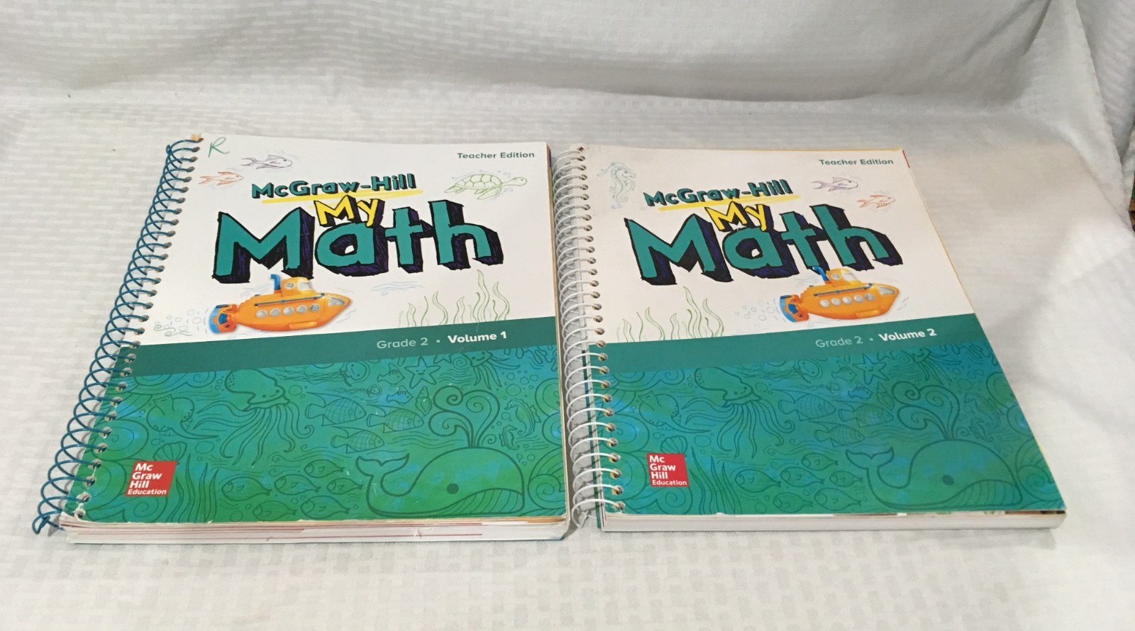 MCGRAW HILL / MY MATH / GRADE 2 / TEACHER EDITION VOL. 1 & 2 / SPIRAL BOUND