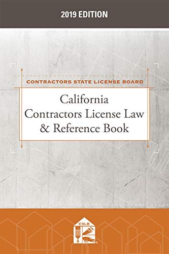 CALIFORNIA CONTRACTORS LICENSE LAW & REFERENCE BOOK By Publisher’s VG