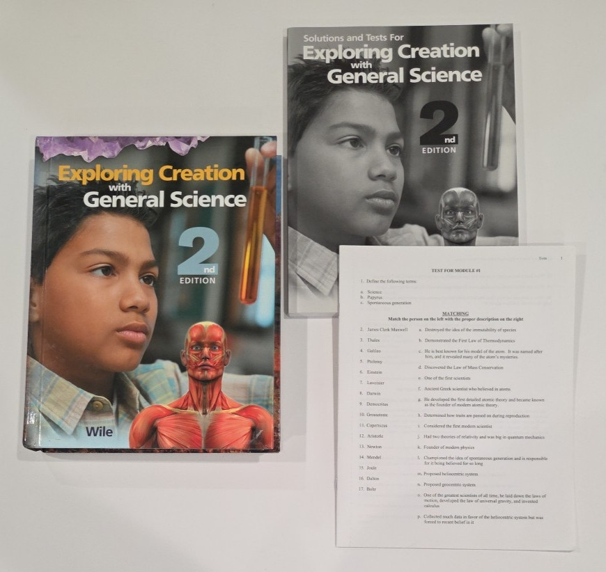 Apologia EXPLORING CREATION W GENERAL SCIENCE 2nd ed. -HC Text, Tests &Solutions