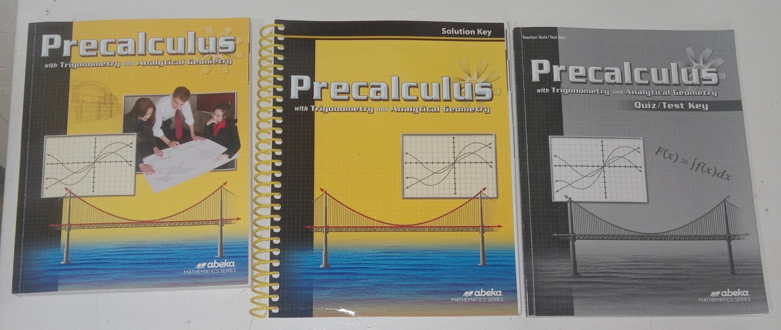 Abeka 12th Grade Precalculus Complete Textbook , Teacher Key L@@k