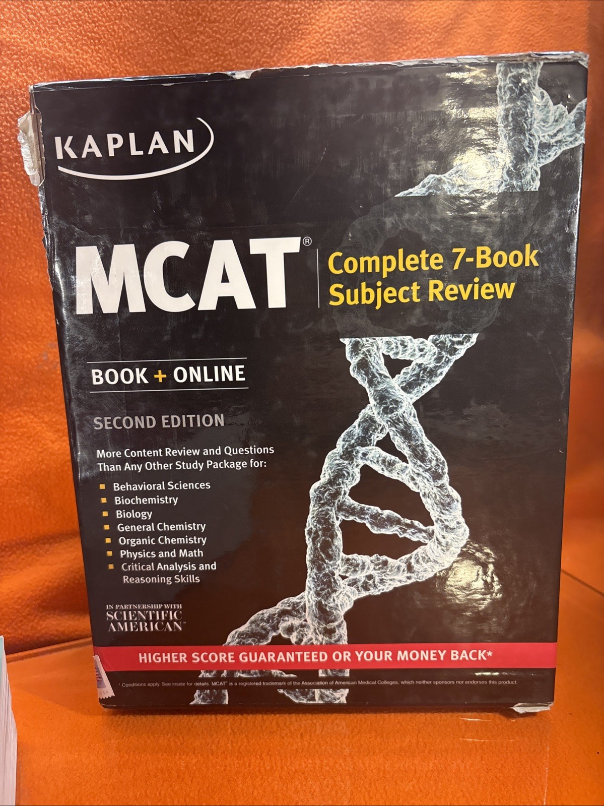 Kaplan MCAT study guide complete 7 book subject review for MCAT test prep