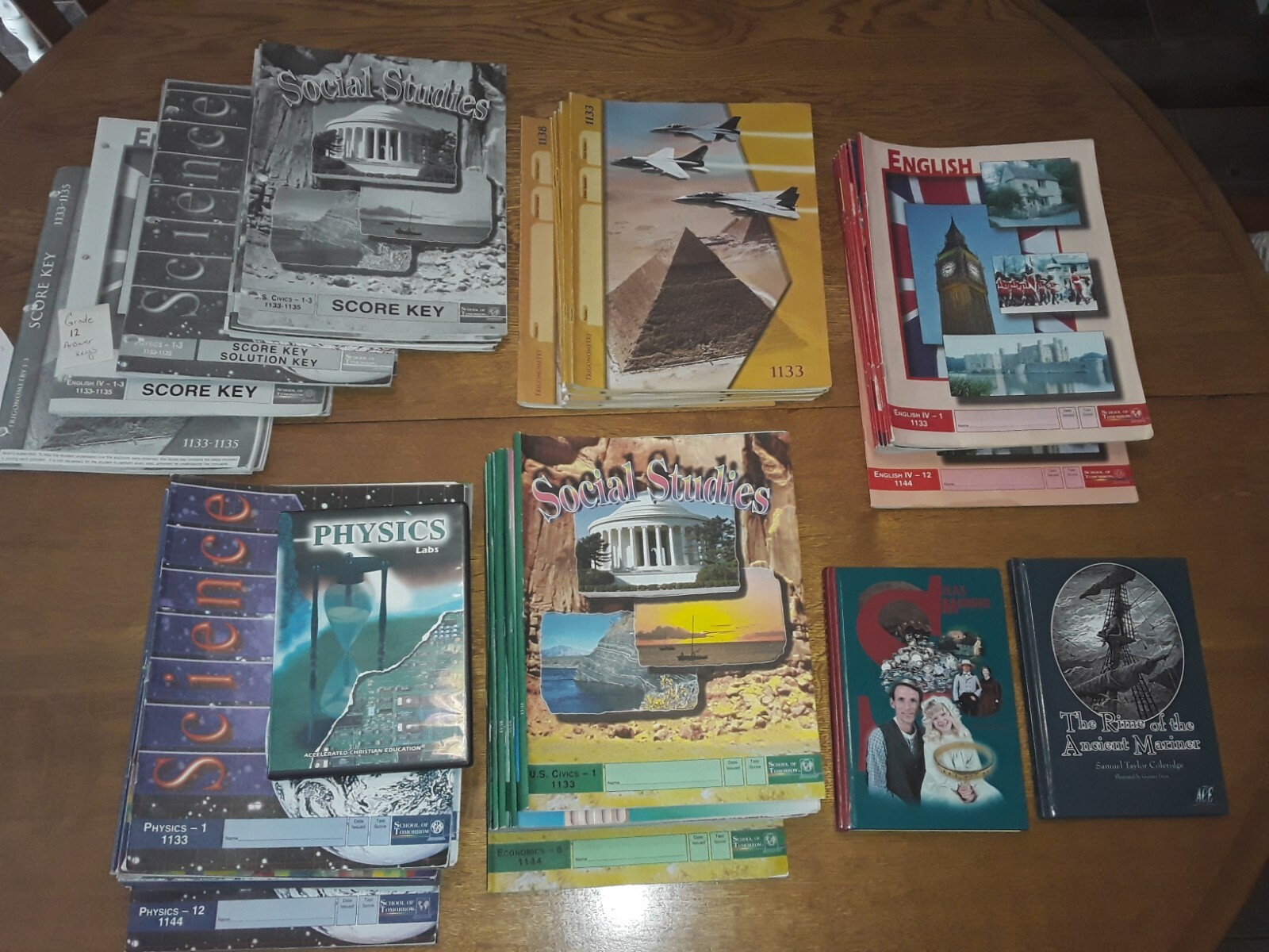 A.C.E School of Tomorrow Complete 12th Grade Homeschool Curriculum