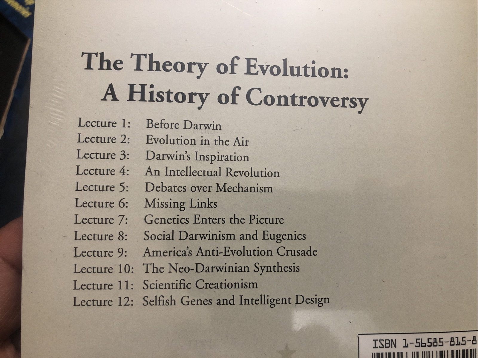 Teaching Co Great Courses TRANSCRIPTS : THE THEORY OF EVOLUTION NEW GIFT Sealed