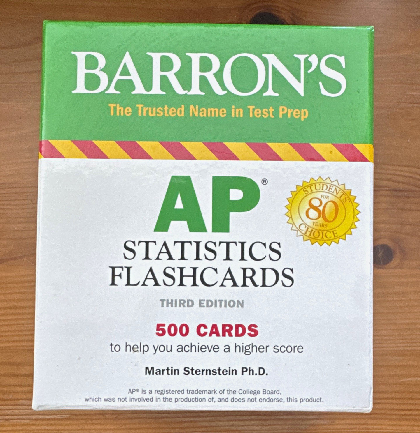 Barron’s AP Statistics Flashcards 3rd Edition 500 Cards by Martin Sternstein
