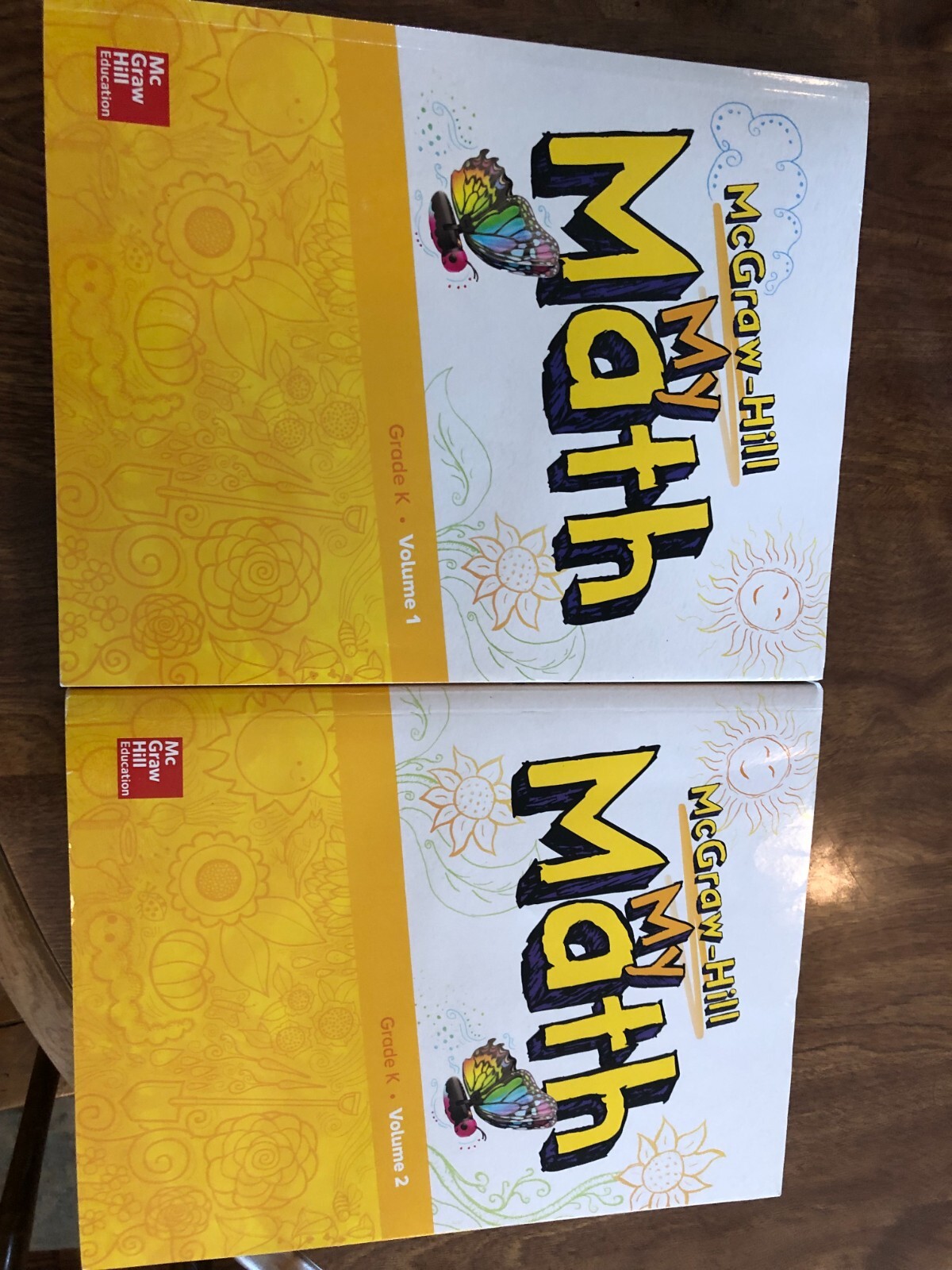 McGraw Hill My Math Student Workbooks Volumes 1 & 2 Kindergarten Published 2018