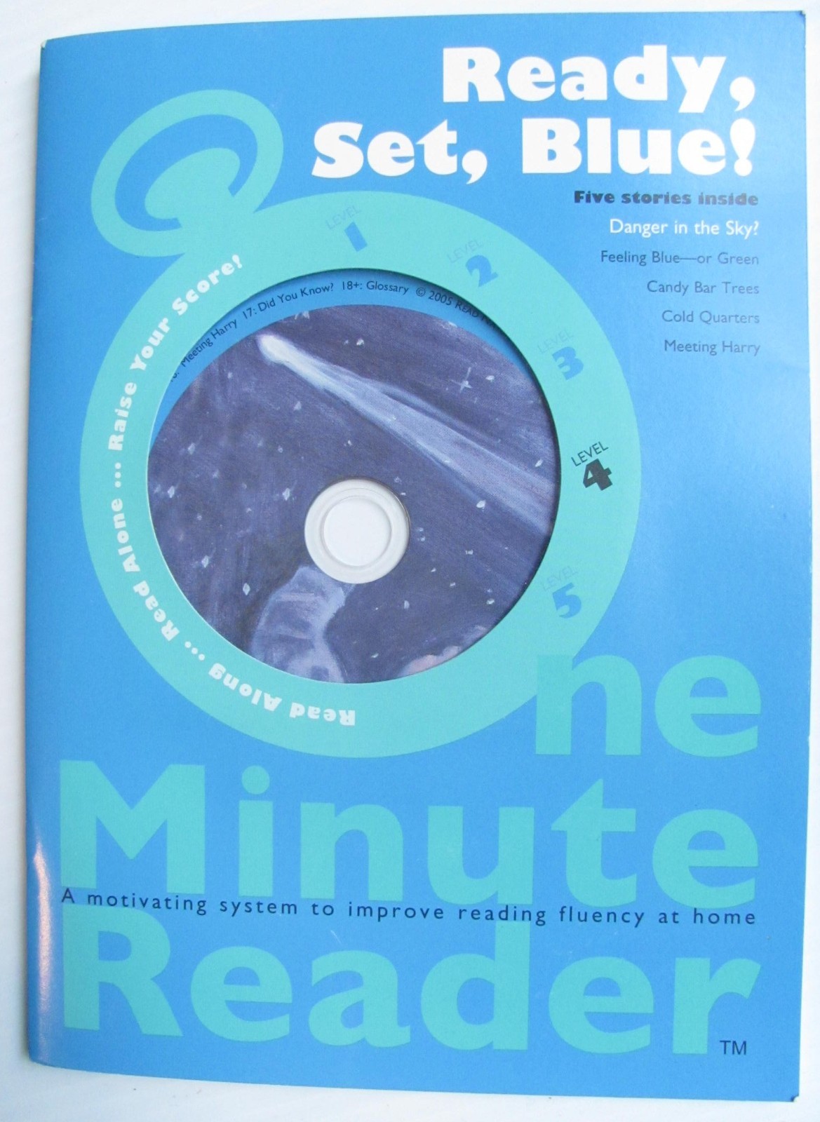 Read Naturally One Minute Reader Level 4 Blue with Case, DVD, Booklet, CD, Timer