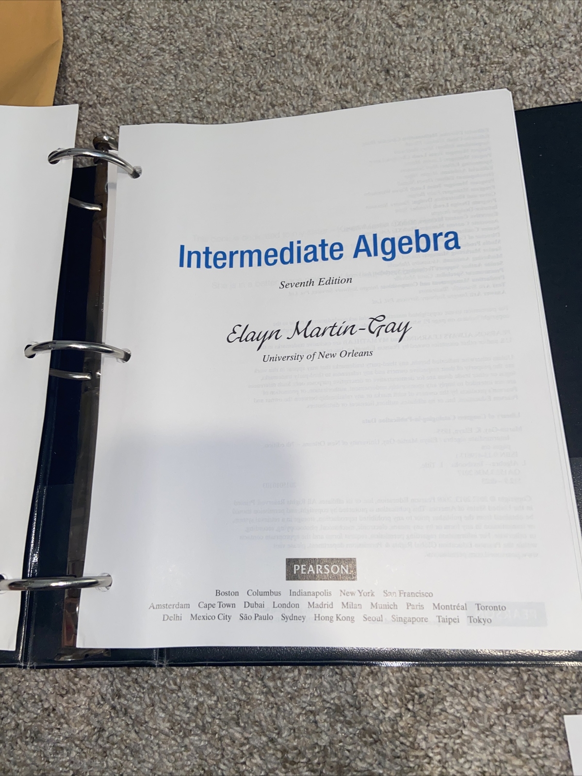 intermediate algebra